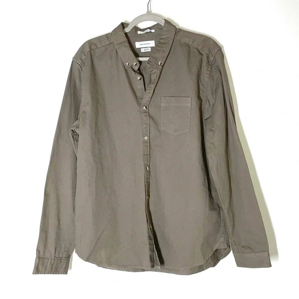Urban Outfitters Cotton Standard Fit Button Down Shirt Size Large